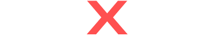 Logo: stylized NEXUS MARKET, dark red and black, modern, minimal, digital, glowing, futuristic